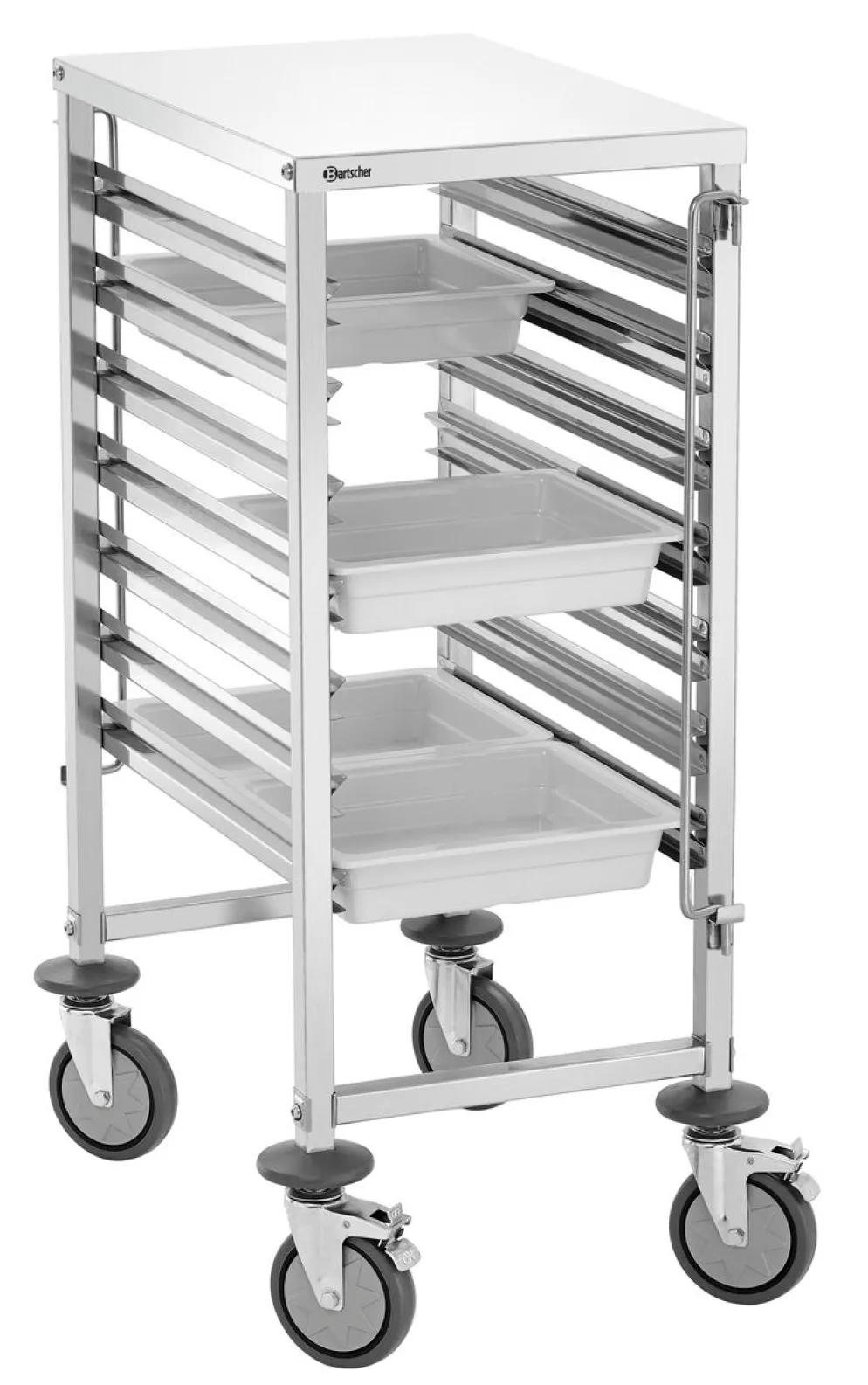 Tablettwagen Regalwagen 7GN1/1, 7 Einschübe für GN Behälter