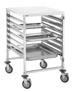 Tablettwagen Regalwagen 7GN2/1, 7 Einschübe für GN Behälter