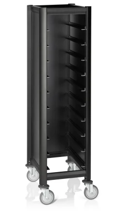 Tablettwagen SINGLE GN 1/1 MENSA BLACK für 10 GN Tabletts