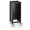 Tablettwagen SINGLE MENSA BLACK 515 mm für 7 Tabletts