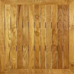 Teakholz Tischplatte PT, 70 x 70 cm