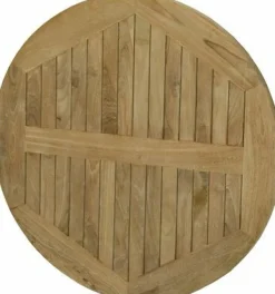Teakholz Tischplatte rund, ø-80 cm