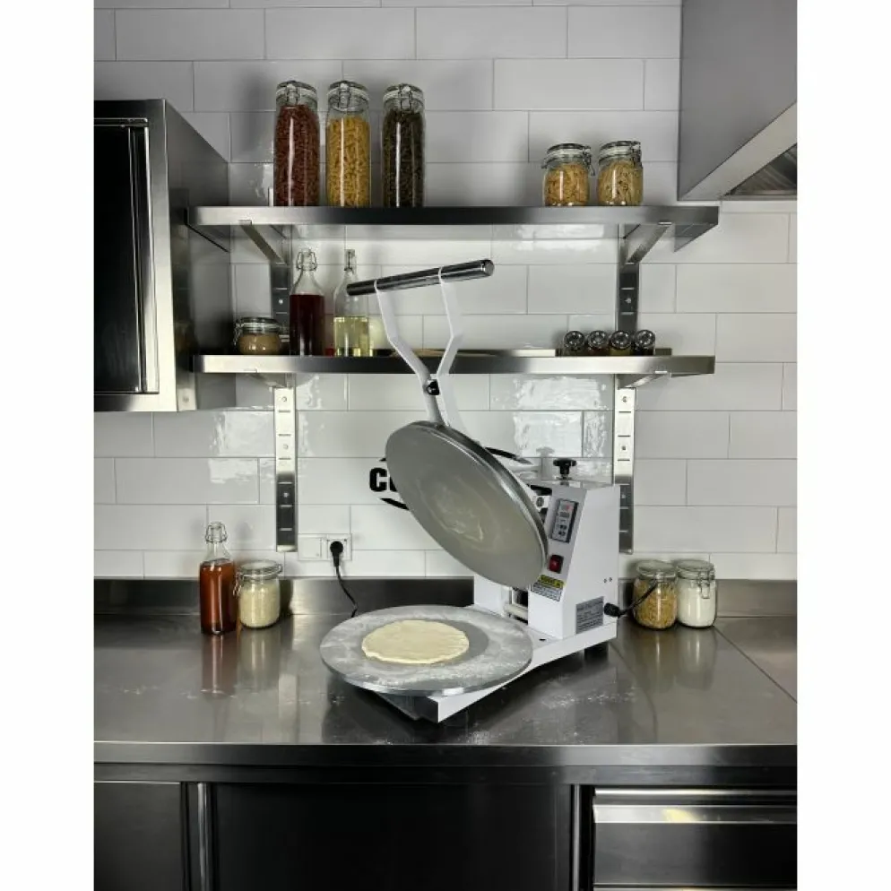 Teigpresse – Ø458 mm, beheizte Oberplatte, 1–15 mm einstellbar