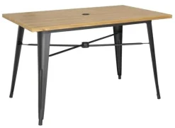 Terassentisch HOLLI-ST Bistro, Holzoptik hell, 120cm