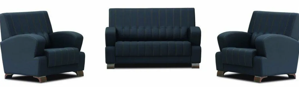 TEROSA Sofa 2 Sitzer Schwarz