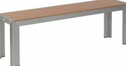 Terrassen Bank Torino Teak Optik, 140x35x46 cm