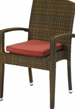 Terrassen Lounge-Sessel Favori burned, Armlehnen, stapelbar