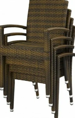 Terrassen Lounge-Sessel Favori burned, Armlehnen, stapelbar