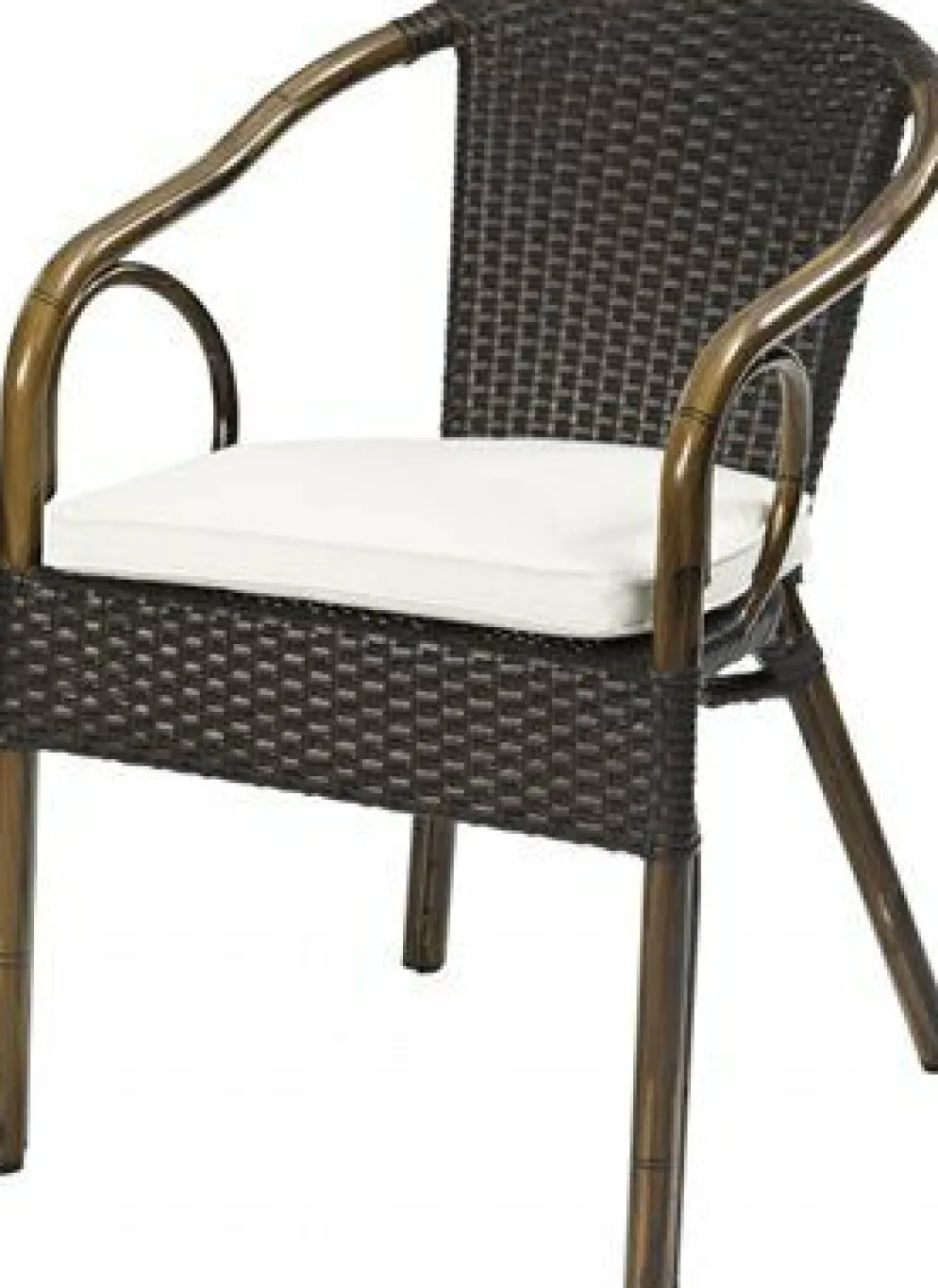 Terrassenstuhl Cerena 100, Mocca-Wickelung in Bambus-Optik