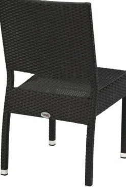 Terrassenstuhl Nizza schwarz, stapelbar