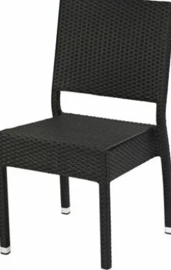 Terrassenstuhl Nizza schwarz, stapelbar