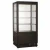 Thekenkühlvitrine 68 L Schwarz | Snackvitrine Gastronomie