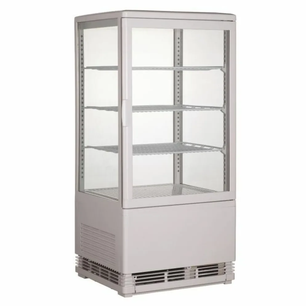 Thekenkühlvitrine 68 L Weiß | Snackvitrine Gastronomie