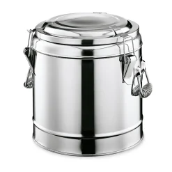 Thermospeisetransportbehälter, 31 Liter, Ø 41 cm, Chromnickelstahl