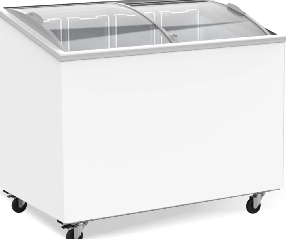 Tiefkühltruhe mit Glasschiebedeckeln | 297 Liter | 4 Körbe