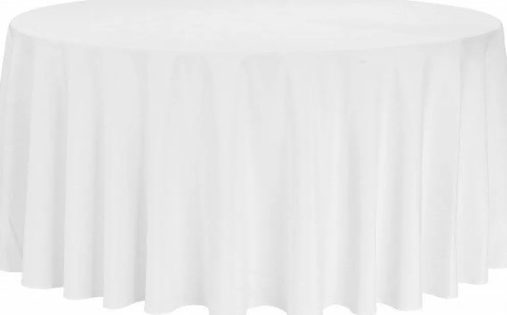 Tischdecke Lena für Banketttisch Ø-150cm rund, bodenlang Ø-292cm