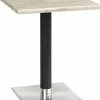 Tischgestell Bella-Eckig für Platten bis 80x80 cm, Seagrass schwarz