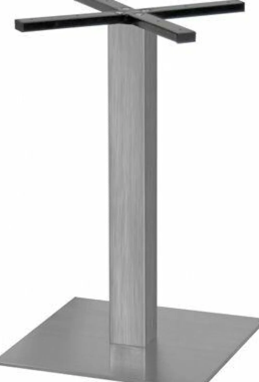 Tischgestell Edelstahl, flache Ausführung , Fuß: 45x45 cm, Höhe: 72 cm