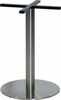 Tischgestell Edelstahl, flache Ausführung , Fuß: ø 45 cm, Höhe: 72 cm