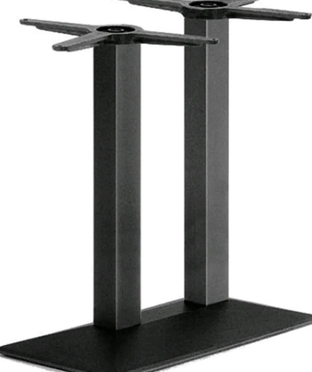 Tischgestell KA-Double schwarz Gusseisen 75x45x72cm