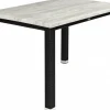 Tischgestell LINA für 80x80 cm Platten, Seagrassoptik schwarz