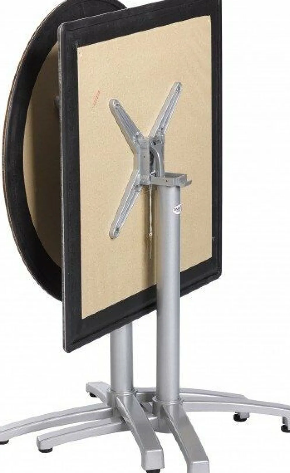Tischgestell Nessi für Platten bis 70x70 cm, silber