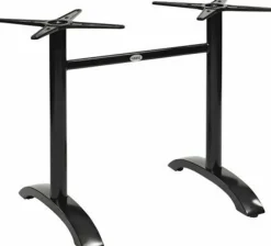 Tischgestell Nina-Double für Platten bis 120x80 cm, schwarz