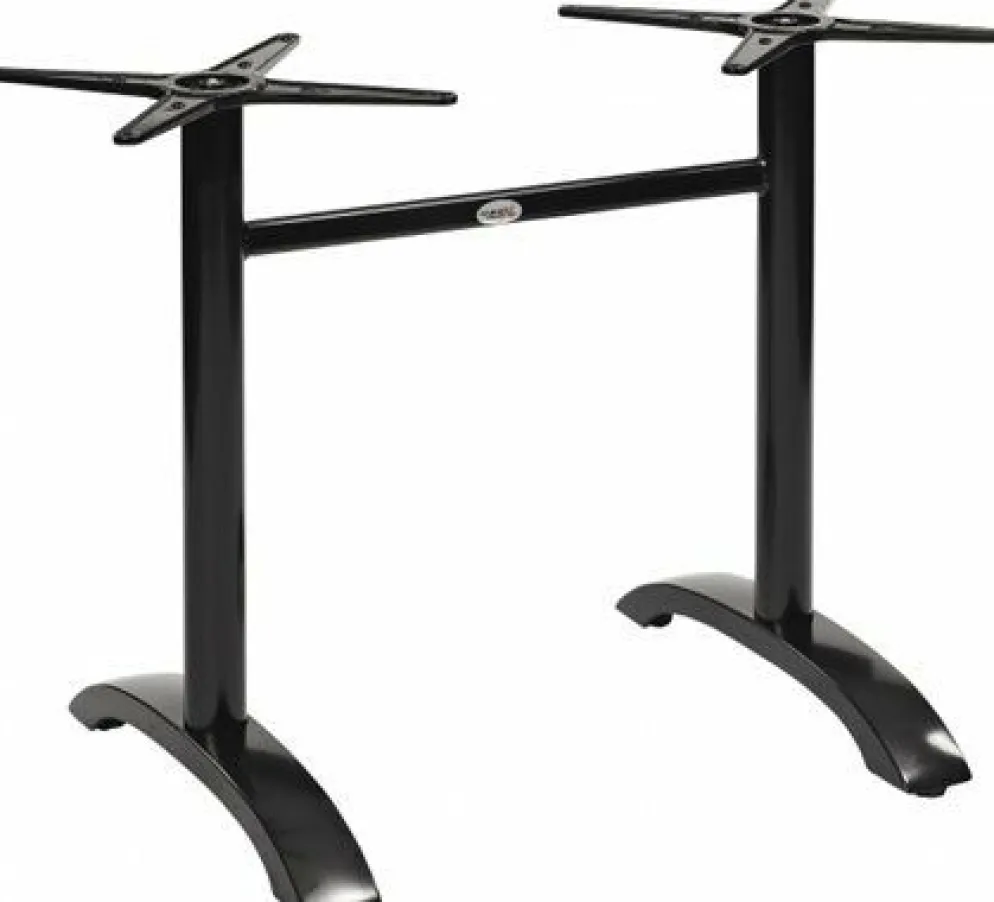 Tischgestell Nina-Double für Platten bis 120x80 cm, schwarz