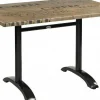 Tischgestell Nina-Double für Platten bis 120x80 cm, schwarz, Klappvorrichtung