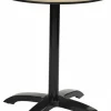 Tischgestell Nina für Platten bis 80x80 cm, schwarz