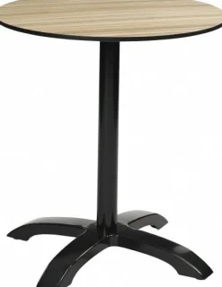 Tischgestell Nina für Platten bis 80x80 cm, schwarz