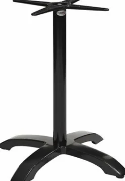 Tischgestell Nina für Platten bis 80x80 cm, schwarz, klappbar
