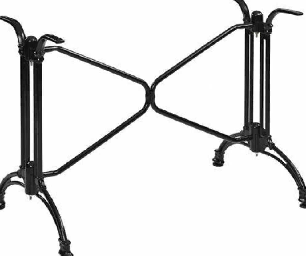Tischgestell Oslo-Double für Platten bis 120x80 cm, schwarz