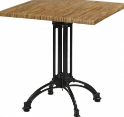 Tischgestell Oslo 4 für Platten bis 80x80 cm, schwarz