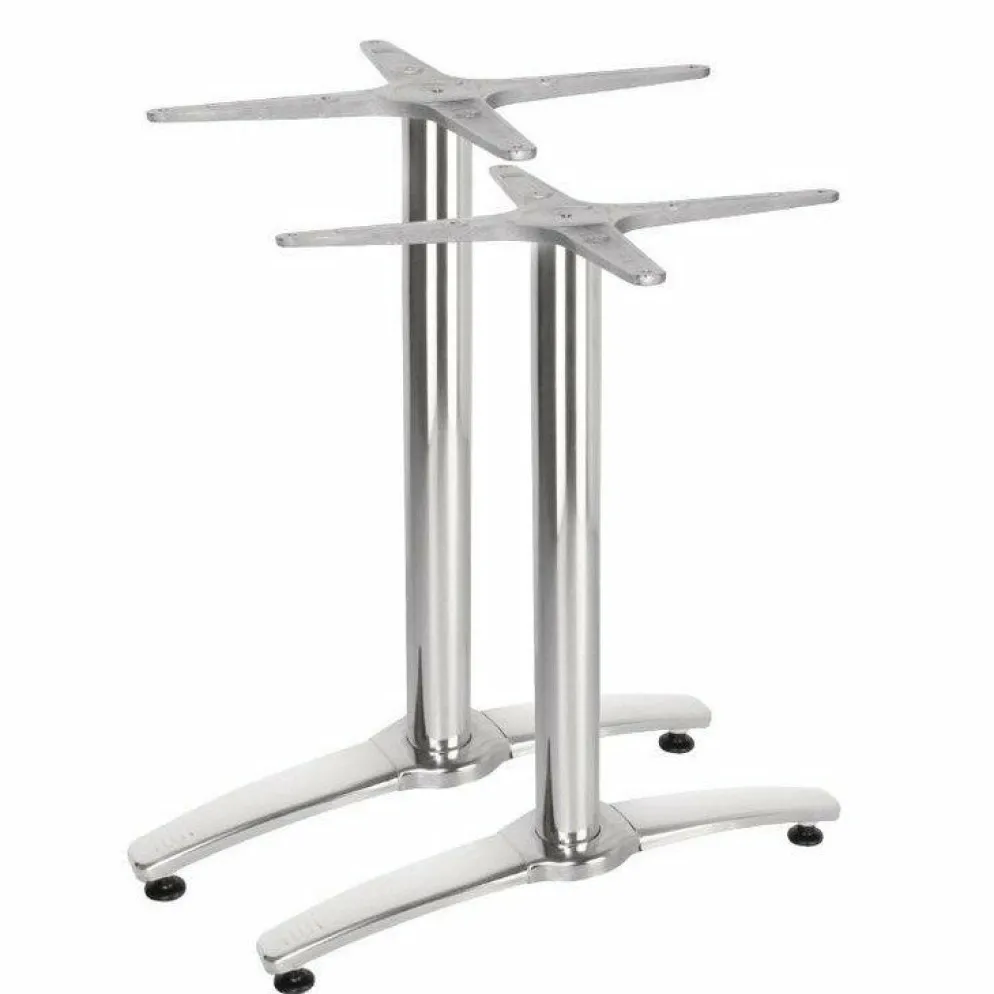 Tischgestell PRIMERO Aluminium für Tischplatten 110 x 70cm, 2 Stück