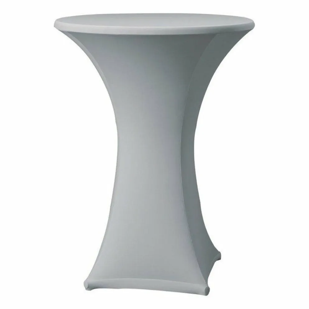 Tischhusse für Stehtische Samba grau , 85cm