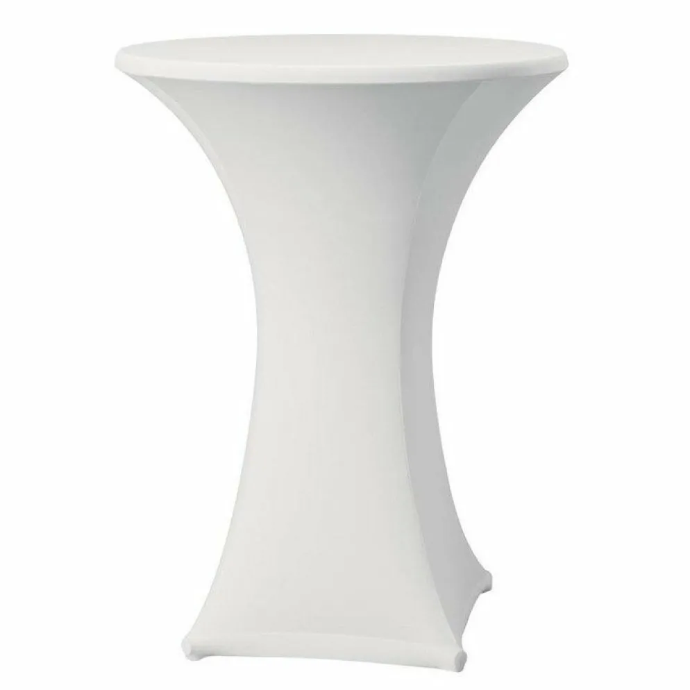 Tischhusse für Stehtische Samba weiß, 85cm