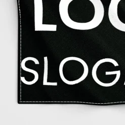 Tischläufer VTS-300 Schwarz mit Logo, 200x60cm