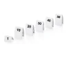 Tischnummernschild Set 1-50, 5 x 3,5 x 3,5 cm, 50-teilig, Kunststoff