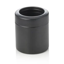 Tischrestebehälter, 700 ml, Ø 10 cm, schwarz pulverbeschichtet, Chromnickelstahl 18/10