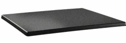 Topalit Tischplatte Classic Line eckig Anthrazit 120x80 cm