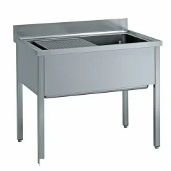Topfspüle mit Aufkantung B 120cm