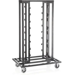 Transportwagen für Abgrenzungspfosten bis Ø 6 cm, 120 x 80 x 193 cm, Stahl
