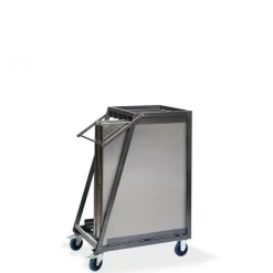 Transportwagen für bis zu 5 Edelstahl Klapptische, 88x65x113cm