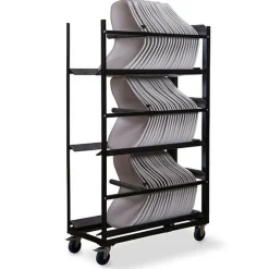 Transportwagen für bis zu 60 Keeve Sitzschalen ohne Armlehne, 53,5x120,5x195cm