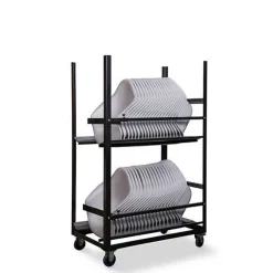 Transportwagen für bis zu 40 Keeve Sitzschalen mit Armlehne, 73,5x120x195cm
