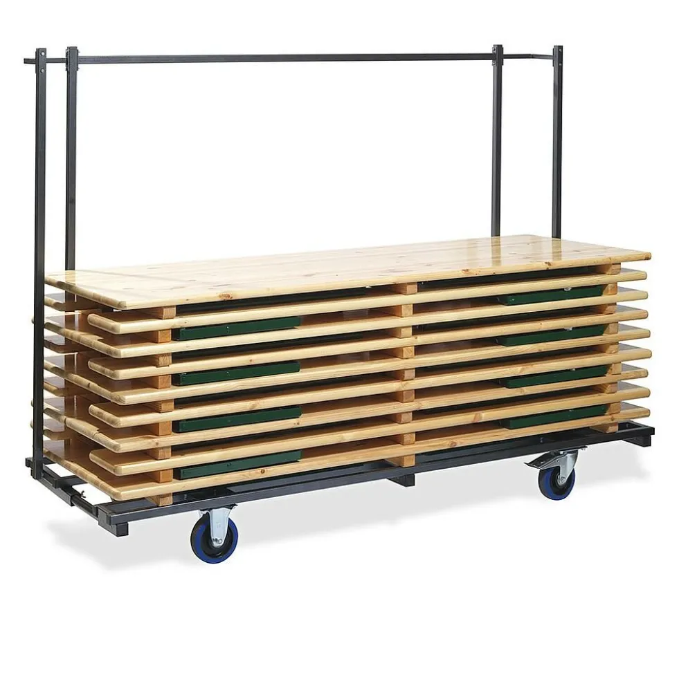 Transportwagen für 10 komplette Festzeltgarnituren, Hammerschlag, 230x595-89x170cm