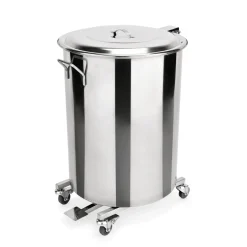 Tretabfallbehälter mit 4 schwenkbaren Rollen, 65 ltr., Ø 40 cm