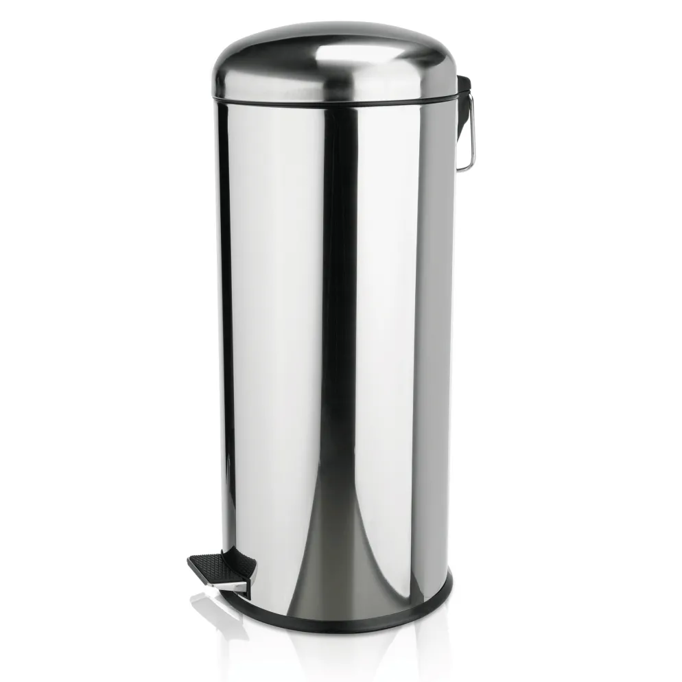 Treteimer mit verzinktem Einsatz, 30 ltr., Ø 30cm, Edelstahl