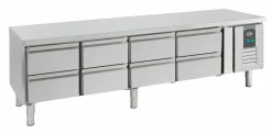 Unterbaukühltisch CS mit 8 Schubladen, 2000x700x650mm